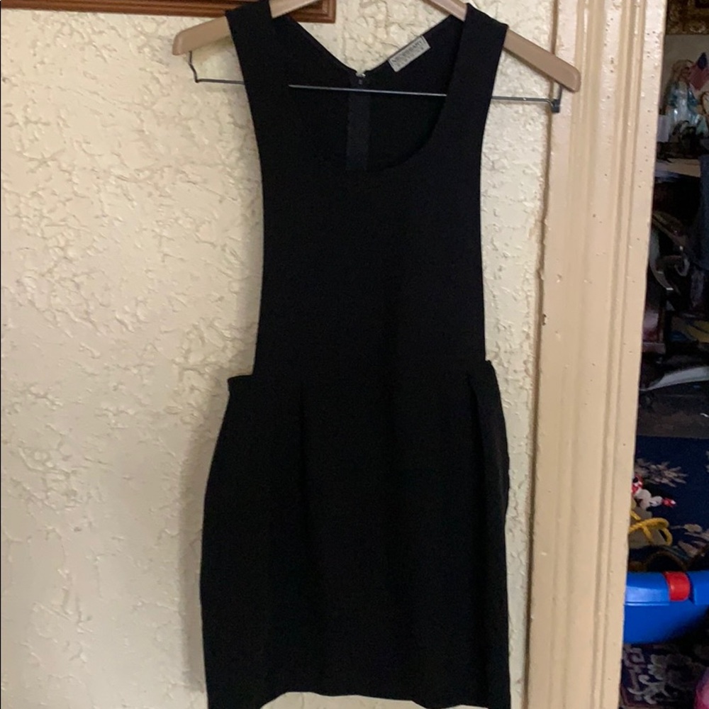 Black dress cut out on sides
